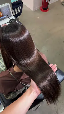 心斎橋/大阪/堀江/(うる艶韓国ヘア)✨️カット+髪質改善縮毛矯正+最適トリートメント✨️ 韓国ヘア/レイヤー