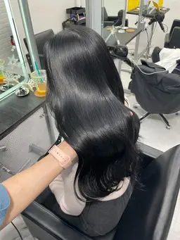 🖤残留しない黒染め🖤 リタッチ＋カラー✨