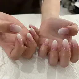 13:00/15:00限定!🫧【オフ有無可】ベースクリア白グラデーション🫧