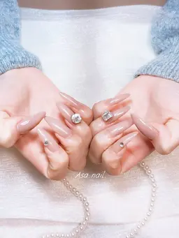 (オフ込み)チップスカルプ💅シンプルデザイン持ち込み✨