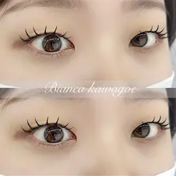 【まつ毛エクステ（シングルラッシュ）100本】川越/本川越/韓国風/マツエク/束感/フラットラッシュ