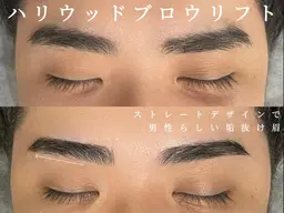 【ハリウッドブロウリフト】毛流れから変える眉毛の革新的なパーマ◎眉WAX脱毛込  ¥6980