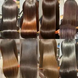 【フルコースメニュー】カット＋髪質改善ストレート＋リタッチカラー＋トリートメント