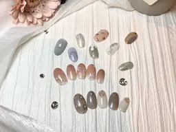 ◆オフあり(ご新規オフ無料)【ハンド】定額⭐︎約30種類のサンプルから選べるデザイン5,060円(120分制)