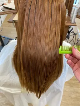 【梅雨前にオススメ☔️】酸性ストレート✨＋髪質改善トリートメント！ブリーチ毛にもオススメです♡