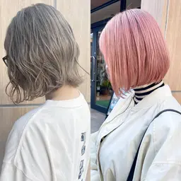 【🦄ダメージレスでハイトーンへ🦄】ケアブリーチ➕髪質改善カラー➕超音波トリートメント