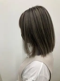 カット×ハイライトカラー⚪️⚫️