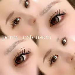 【写真激盛れ‎🤍】パリエク100本/まつげパーマ×フラットラッシュ/目に影が出来てマツエクが映えないそんなお悩みを解消