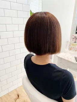 カット(ボブ・ショート限定)+オーガニックカラー🌿+AMASIAトリートメント✨(ロング・ミディアム不可)