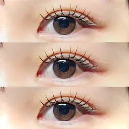 ⌇﻿☑️高級フラットラッシュ80本❤️‍🔥⌇﻿シングルエクステ🤍カラーも豊富です🍨💛