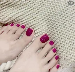 オフ無料、ケア込みフットバス、甘皮ケア付き☆フットワンカラー3980円