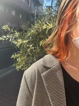 🧡ケアブリーチでインナーカラー + 6item美髪トリートメント🧡