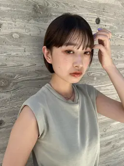 ⭕️人気No.3♡透明感✨ブリーチなしプレミアムケアダブルカラー+カット🫧超音波アイロントリートメント✨