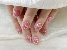 【初回オフ無料】ハートマグネットネイル