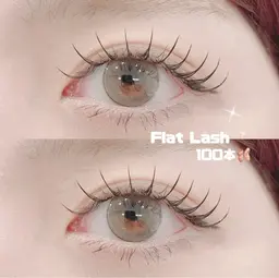 【ご新規様】　フラットラッシュ~100本迄🎀（ご新規様オフ無料）カラー変更（＋¥800）