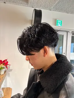 【メンズパーマ】カット➕フェザーパーマ➕1stepケアトリートメント🪽