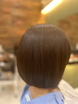 【根本のカラーに】カット+透明感リタッチカラー+髪質改善トリートメント