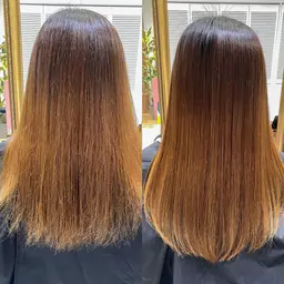 ☔️うる艶スーパーストレート縮毛矯正 + aujuaプチトリートメント🌂