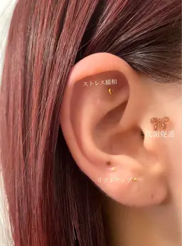 耳ツボジュエリー　両耳合わせて10粒