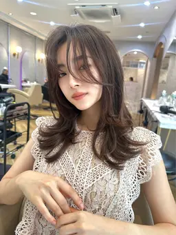 人気No.2【💓ご新規様限定クーポン💓】似合わせ韓国ヘアカット＋Nドット透明感カラー＋シルクトリートメント