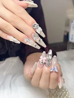 人気NO:1❤️🔥10本チップ長さだし持ち込みデザインパーツつけ放題