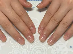 【練習モデル】🐰ハンドネイル🐰オフなし🐰クリア仕上げ🐰