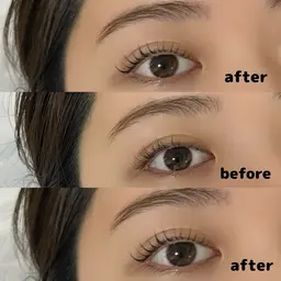 💚【セットメニューで楽ちん♪】HBL（眉のパーマ）＋パリジェンヌ（ロッド変更可能）＋指名料込¥8,200