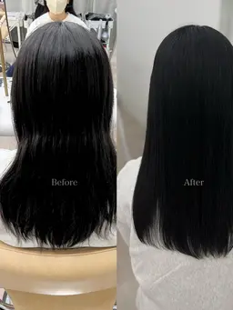 【☔️梅雨時期限定メニュー☔️‪】酸性ストレート🌙縮毛矯正よりダメージレスで自然なまとまりやツヤを出したい方向き🫧