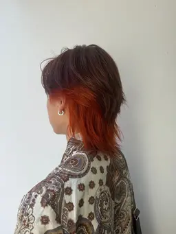 メンズ😻デザインカラー🖤💙➕ブリーチ🧡