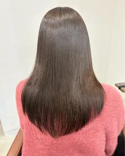 『朝の準備が早くなる髪質改善』【高濃度マイクロバブル使用】縮毛矯正＋カット+トリートメント+long(550​〜​2200)