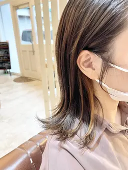 【透明感♪さりげないオシャレに♪】カット+イルミナカラー+インナーカラー✂️（ロング料金別）