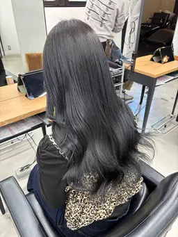 落ちる黒染め+3step トリートメント