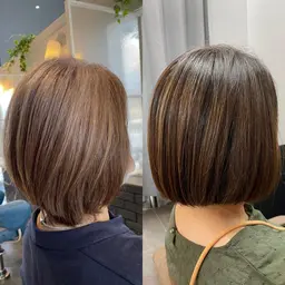 【白髪が気になる方】カット+白髪ぼかしハイライト+オーガニックカラー+3StepTR 12900円 →8500 円