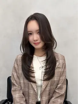 🫧【ブリーチなし】トーンアップ透明感カラー🌿✨️