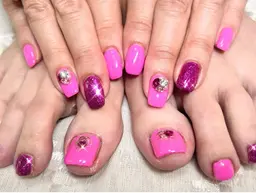 ハンド＋フットジェル各アート2本付き