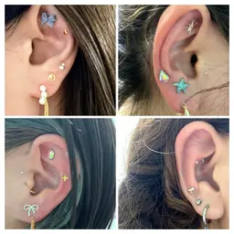 何回でも利用OK❇️大人気❇️耳ツボジュエリー💎10粒💎2400円今なら2粒お土産付き💎効果抜群耳ツボマッサージ付