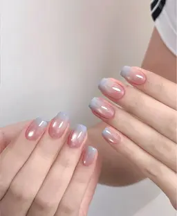 マグネットネイルにラメグラデーション☆*:.。. o(≧▽≦)o .。.:*☆