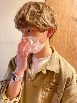 menscut+パーマ👨🏻‍🦱(⚠️ツイスト、スパイラル、ピン、波巻きは受け付けておりません。)