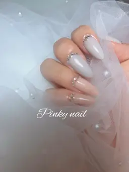 アクリルスカルプチュア長さだしワンカラー