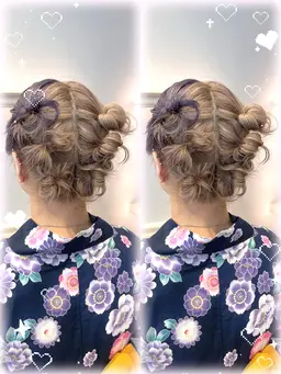 平日限定🉐浴衣着付け➕ヘアセット🎐‪⋆͛　ペア🉑