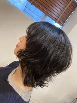 【ダメージレス☆】カット+パーマ+4STEP濃密生トリートメント