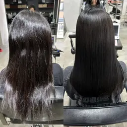 髪質改善酸性縮毛矯正＋髪質改善カラー＋カット＋ダメージケア保湿トリートメント✨