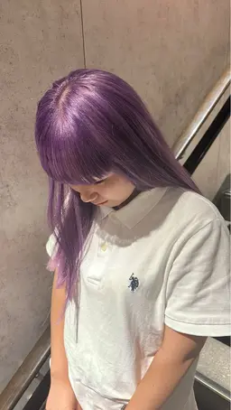 メンテナンスカット＋ダブルカラー🩵[ブリーチ1回込み］