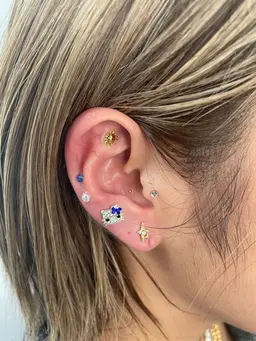 耳ツボジュエリー💎✳︎。片耳6粒まで🤍