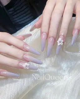 【長さだし10本】 ❤️‍🔥デザイン相談+💅ins流行3Dフラワーアート