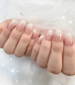 ラメグラデーション🧸🌟