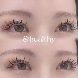 ＆healthy🍀フラットラッシュ100~120本×まつげパーマ