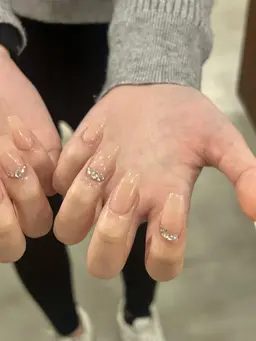 長さ出し10本💅ワンカラーorラメグラデーション(オフ無し)⚠️アート不可