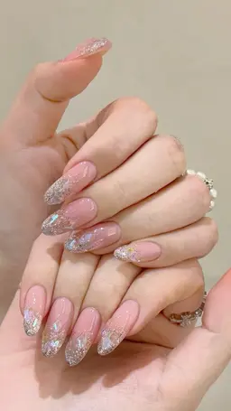 🌟【初回チップオフ無料】🌟可愛い氷ワンホンネイル