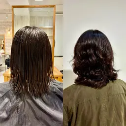 カット＋デジタルパーマ＋ジェミールフラン2stepトリートメント✂️👩🏻‍🦱✨️